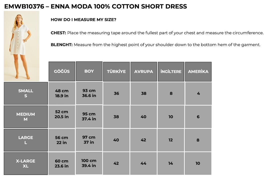 Enna Moda Organic Muslin Cotton Mini Dress – Ecru, Breathable Soft Sum – ENNA MODA
